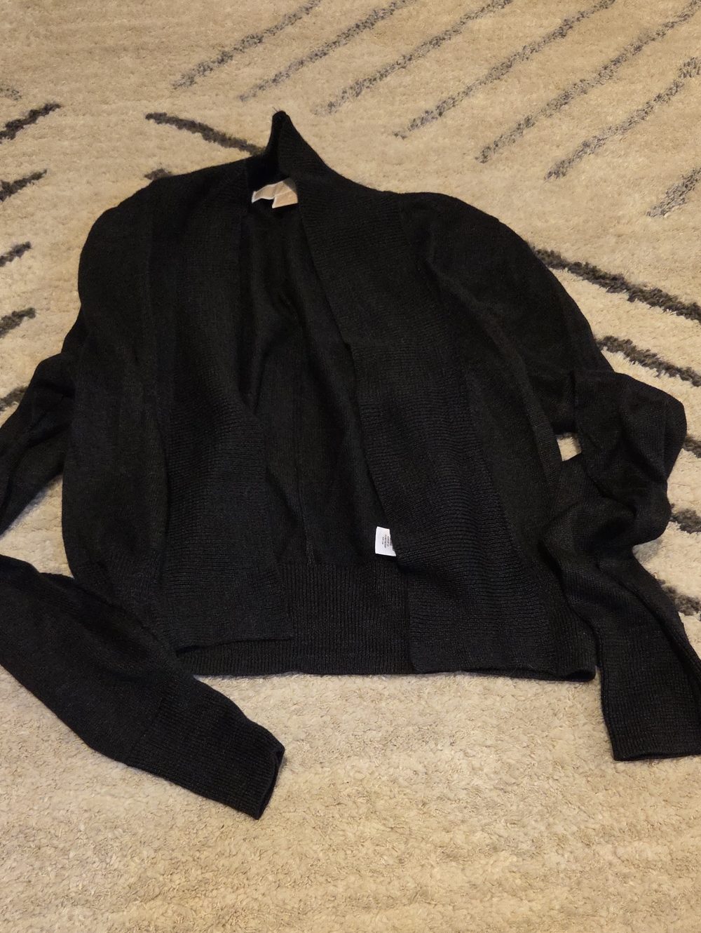 Michael Kors Black Open-Front Women's Cardigan